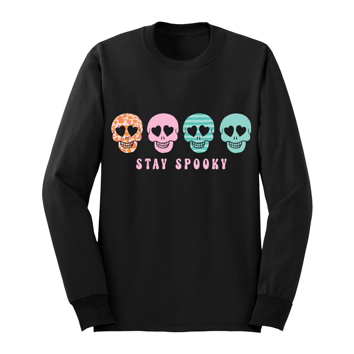 Skull Stay Spooky Halloween Long Sleeve Shirt