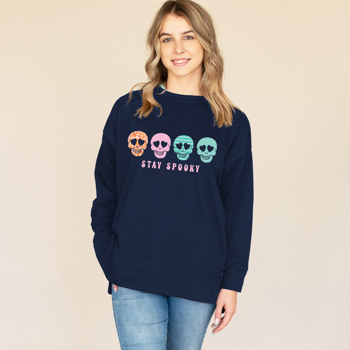 Skull Stay Spooky Halloween Sweatshirt