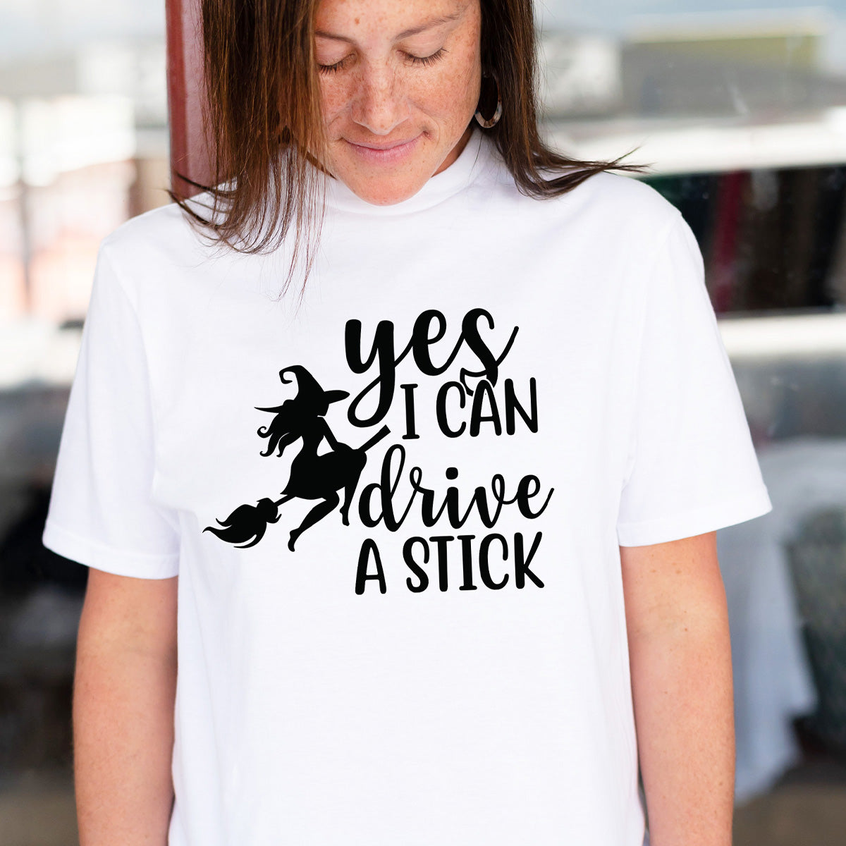 Drive a Stick Halloween T-Shirt