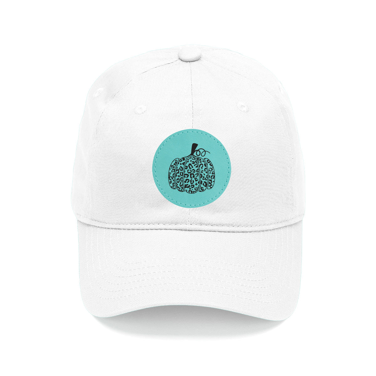 Leopard Pumpkin Patch White Hat, Baseball Cap