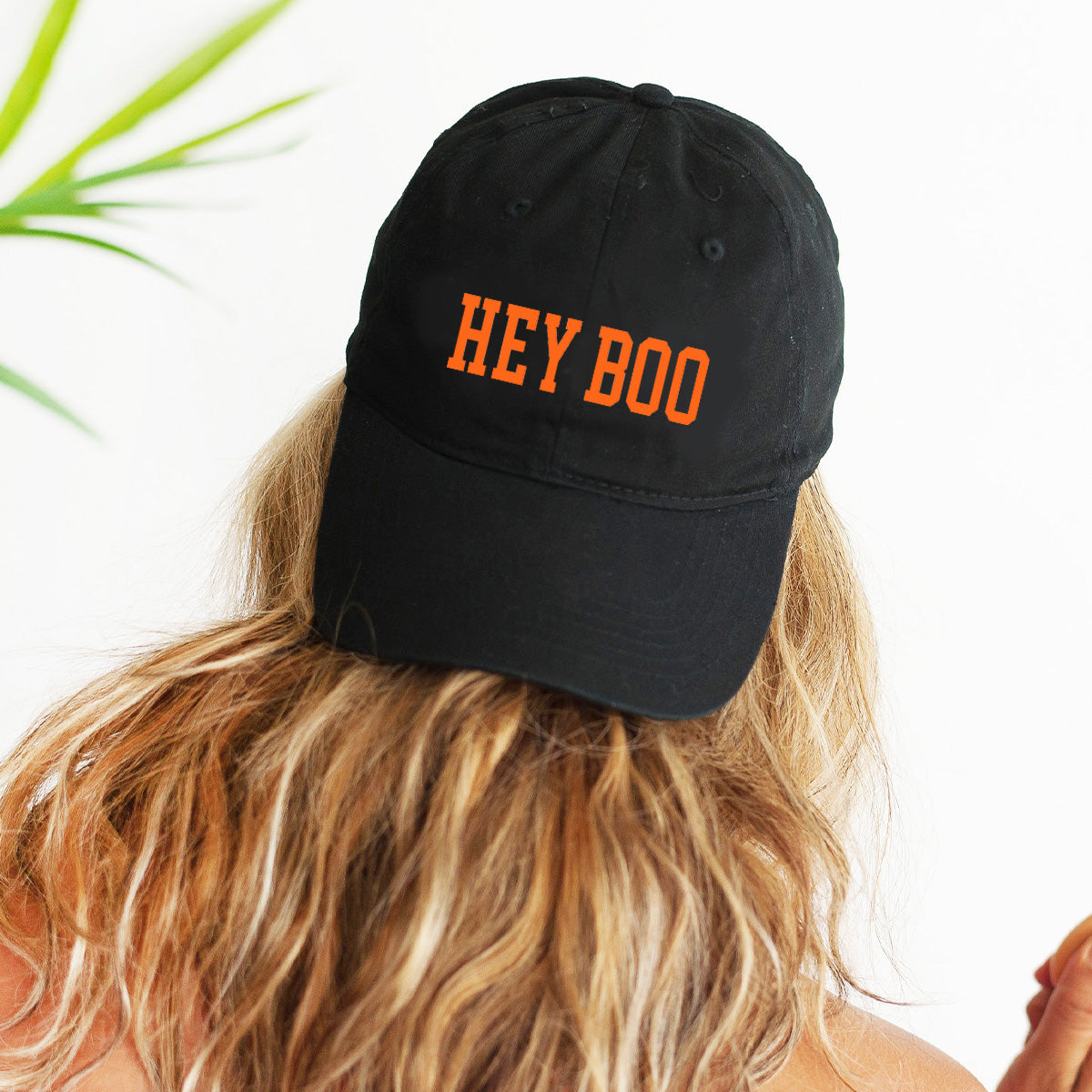 HEY BOO Halloween Hat, Baseball Cap