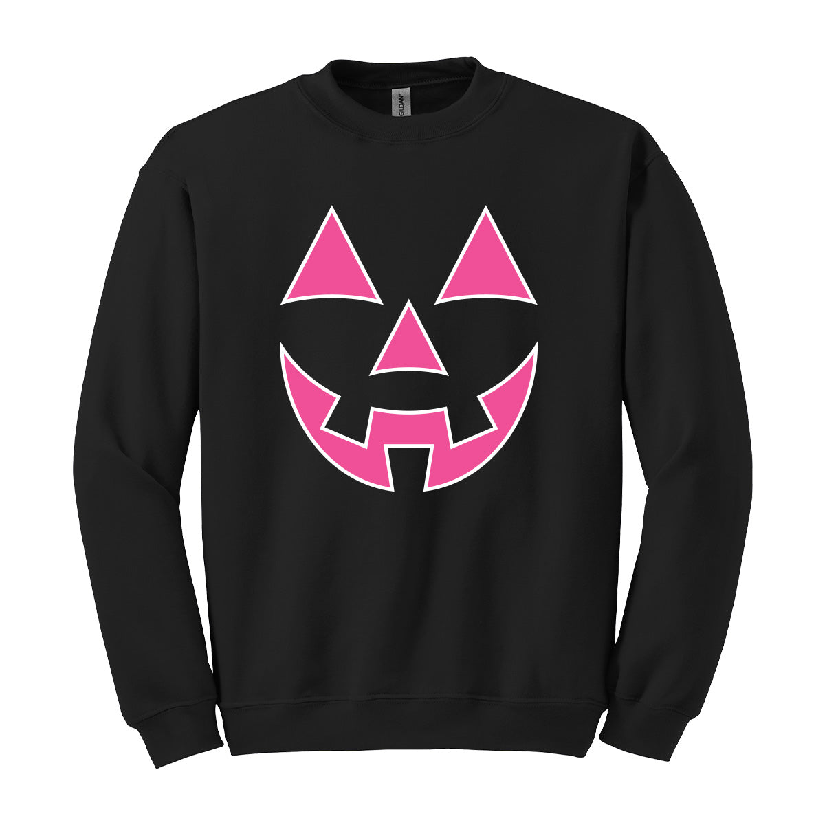 Hot Pink Jack-O-Lantern Halloween Sweatshirt