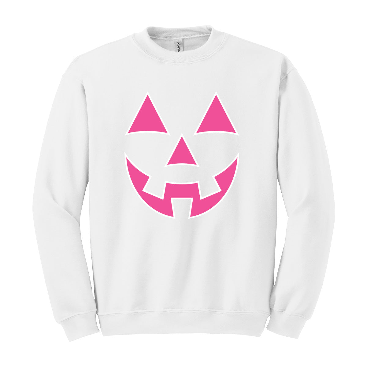 Hot Pink Jack-O-Lantern Halloween Sweatshirt