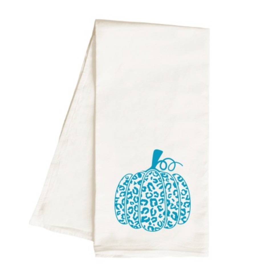 Leopard Pumpkin Kitchen Hand Towel