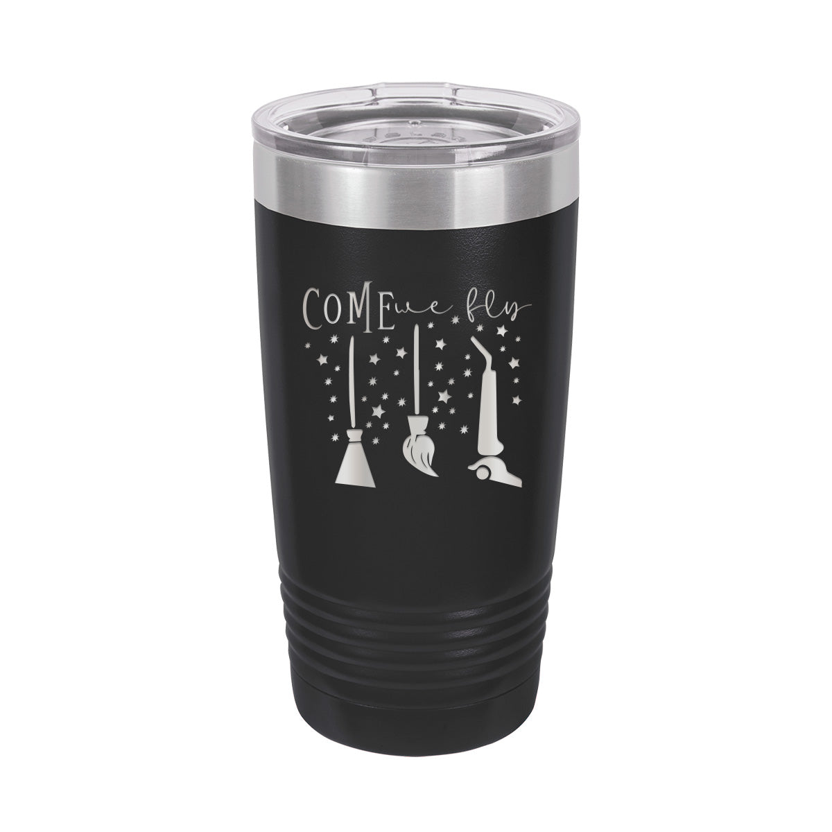 Come We Fly - Halloween Travel Coffee Tumbler - Insulated, Stainless, Tumbler Cup - 20 oz