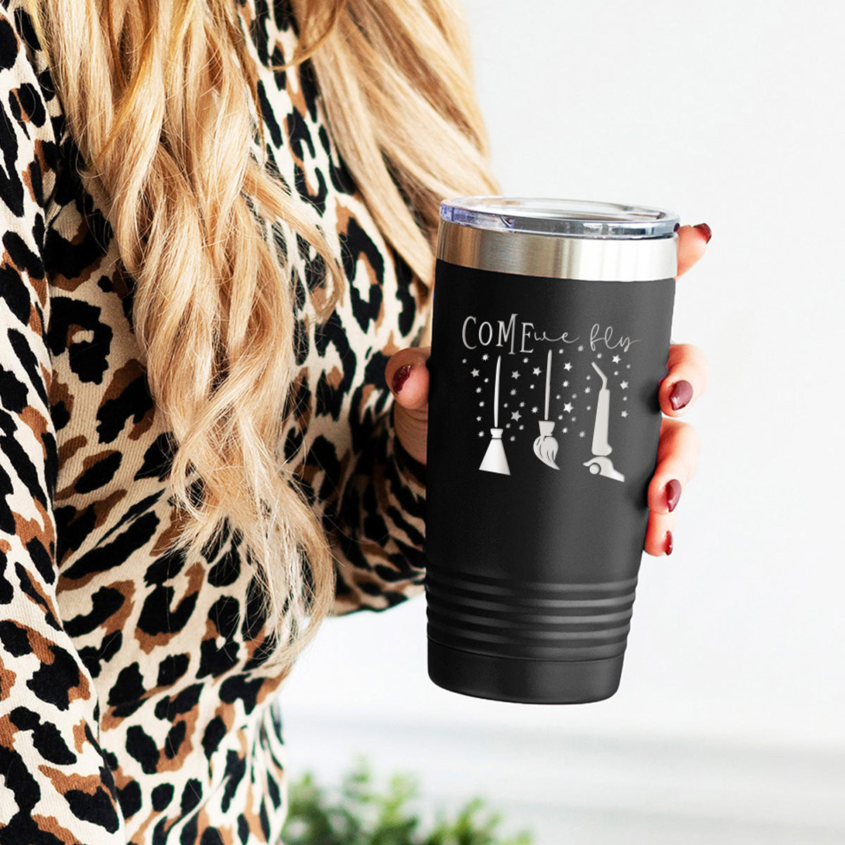 Come We Fly - Halloween Travel Coffee Tumbler - Insulated, Stainless, Tumbler Cup - 20 oz