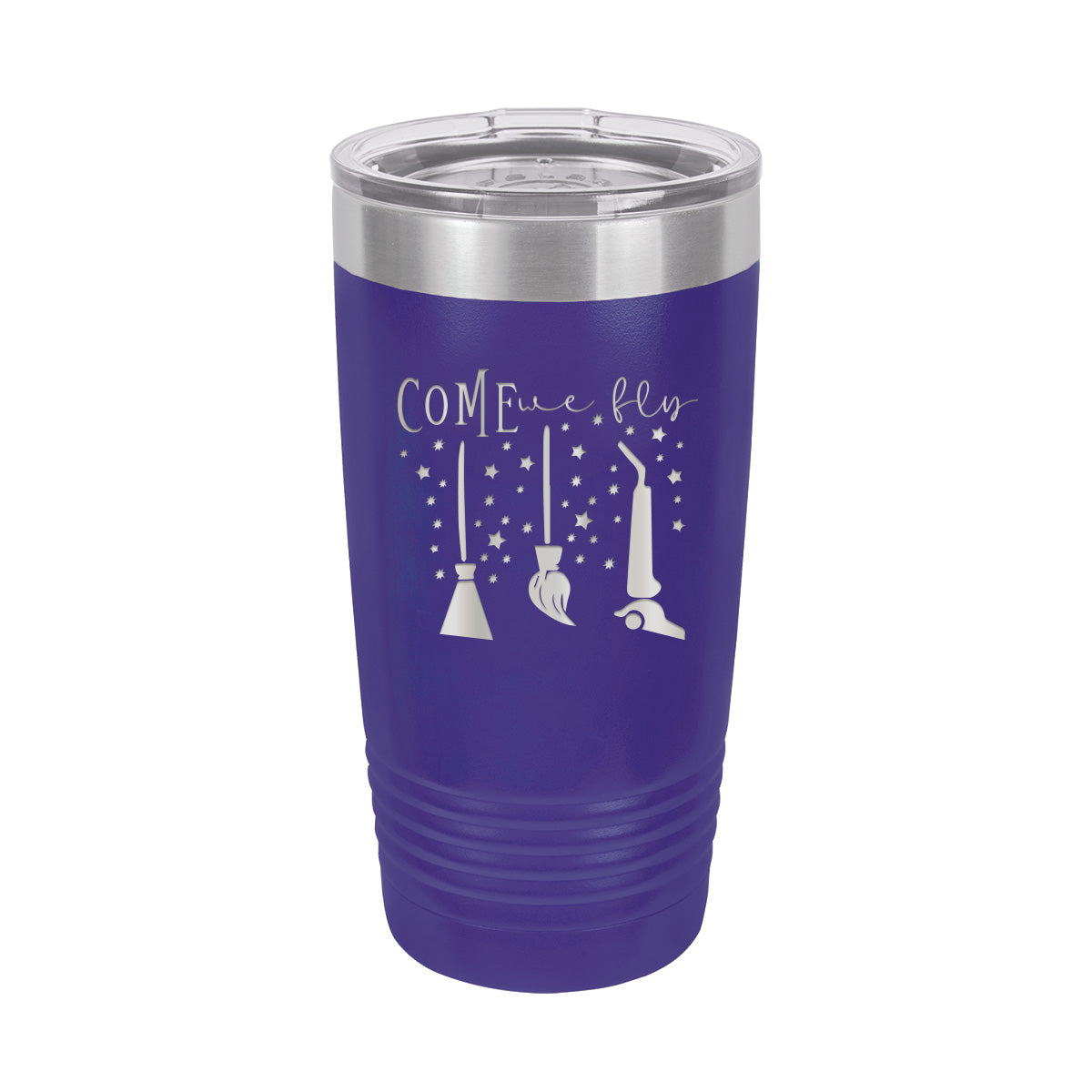 Come We Fly - Halloween Travel Coffee Tumbler - Insulated, Stainless, Tumbler Cup - 20 oz