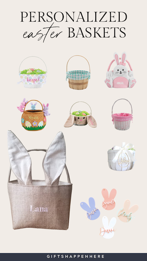 personalized large easter baskets for kids