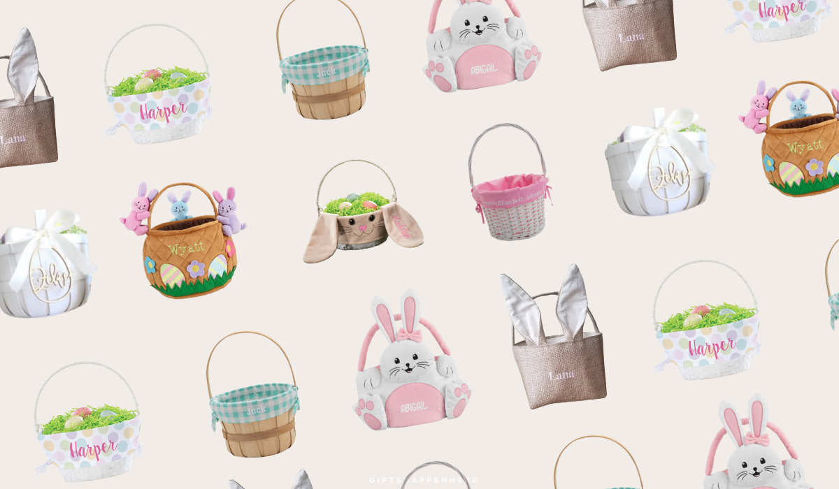 where to buy personalized large Easter baskets for kids